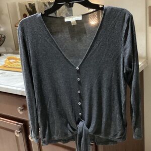 Michael Kors Charcoal Button-Down Shirt